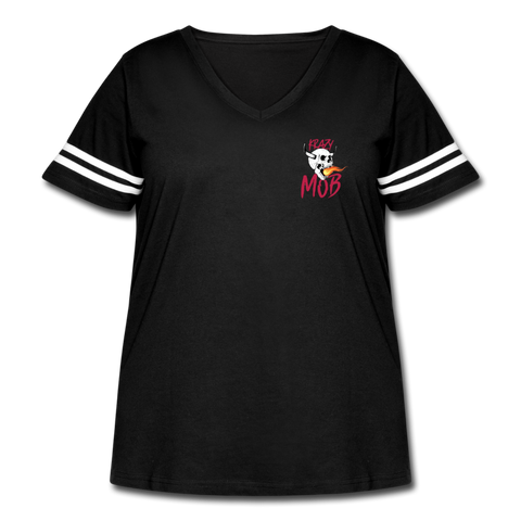 DY KRAZY LOGO Women's Sport T-Shirt - black/white