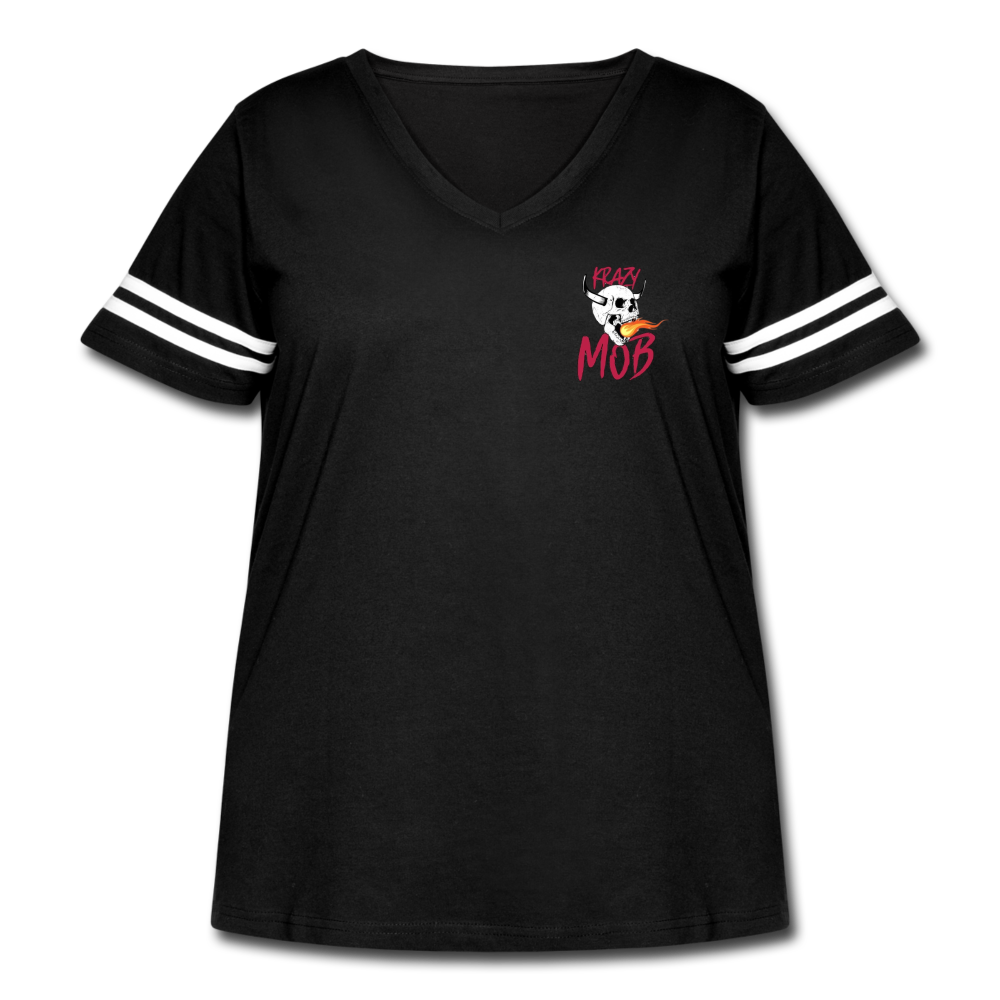 DY KRAZY LOGO Women's Sport T-Shirt - black/white